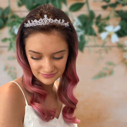 Mina Bridal Tiara Embellished with Crystals