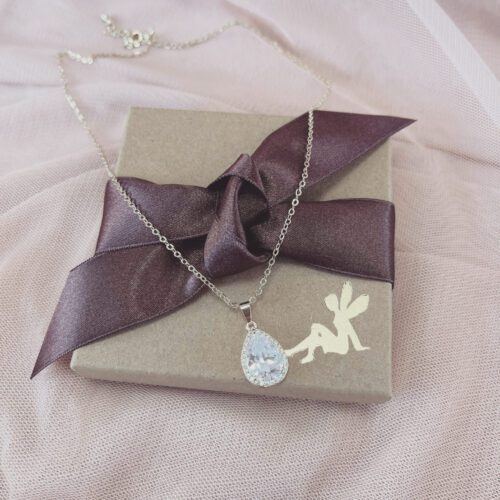 Jessica Gold Crystal Bridal Necklace